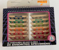 EDU Science 12 Prepared Glass Slides, Storage...