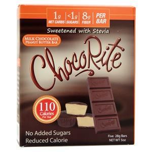HealthSmart Foods Шоколадный батончик Choco Rite Молочный шоколад Арахисовое масло 5 батончиков