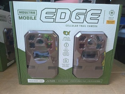 2 pack Moultrie Mobile EDGE Cellular Trail Camera 33MP Auto Connect 720p Video