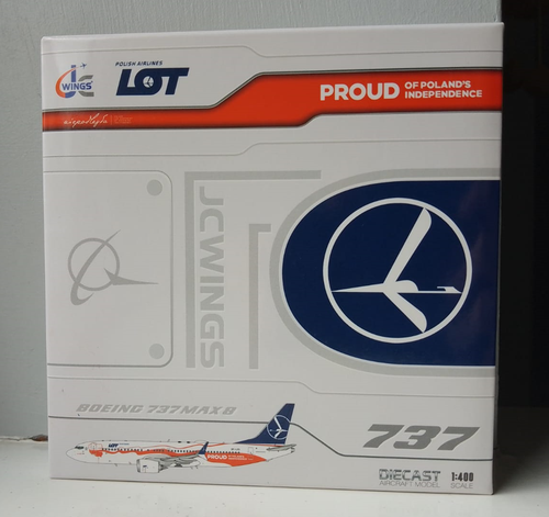 JC Wings 1/400 LOT Polish Airlines 737 MAX 8 SP-LVD "Independence Livery" - Picture 4 of 5