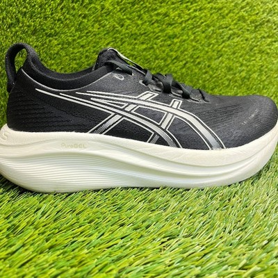 Asics Gel-Nimbus 27 Mens Size 8EE Black White Athletic Running Shoes Sneakers