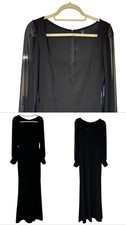Windsor Party Dress Size M Black Bodycon Slit