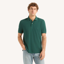 Nautica Men's Classic Fit. Deck Polo. Green Color. Size Small.