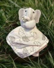 Blankets  Beyond Elephant White Gray Security Blanket/Lovey