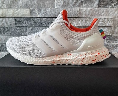 Adidas Ultraboost 4.0 White Orange  GZ4192 VERY RARE Find in Men 9 W10 LIKE N W