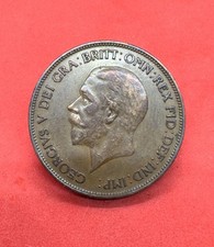 Almost UNC George V. 1935 Penny Good Condition Coin King George V
