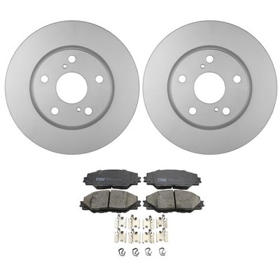 Bosch QuietCast Front Rotor TRW Pro Ceramic Disc Brake Pad Kit For RAV4 L4 09-12