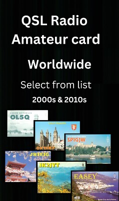 QSL Amateur Radio card   2000s & 2010s Worldwide   Select from list   C (e)