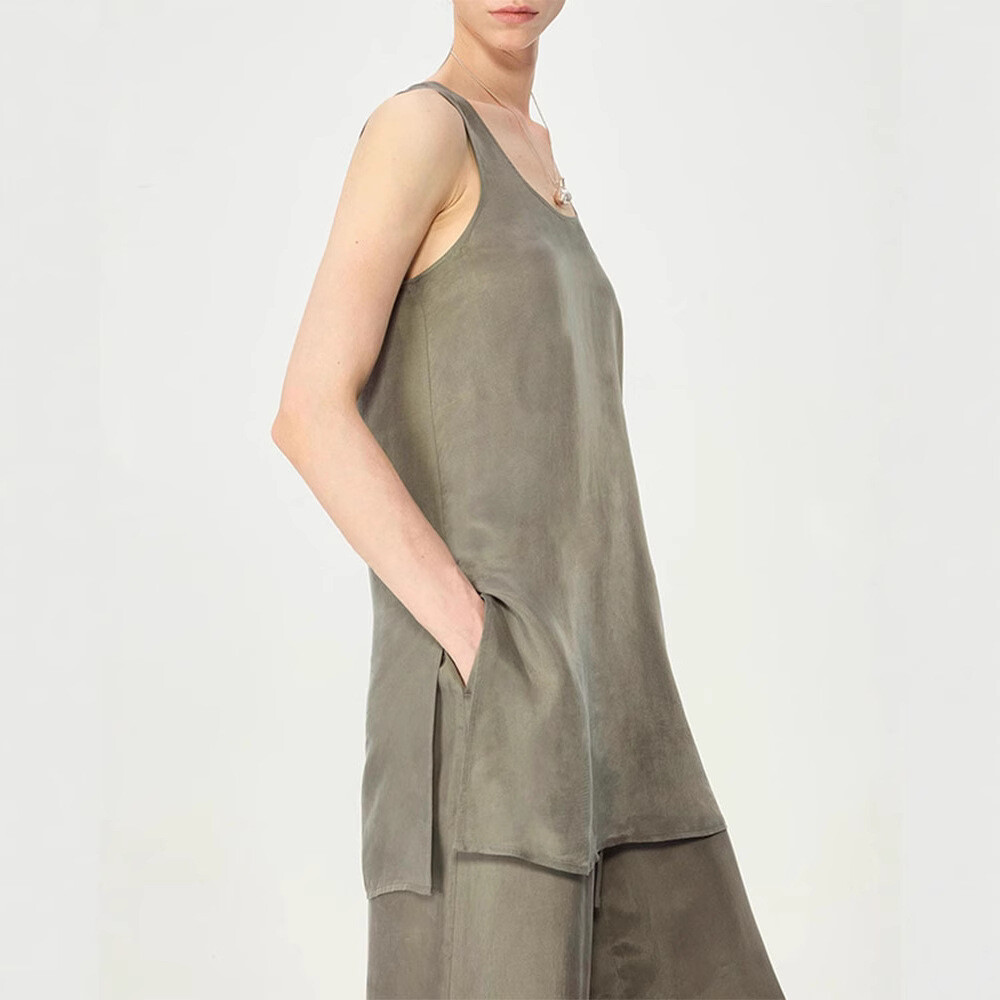 FILA Camicia donna THE ROW estiva nuova comoda pantaloni larghi dritti gonna gilet