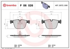 Rear BREMBO P 06 026 Brake Pad Set, disc brake for BENTLEY,BMW,BMW (BRILLIANCE),