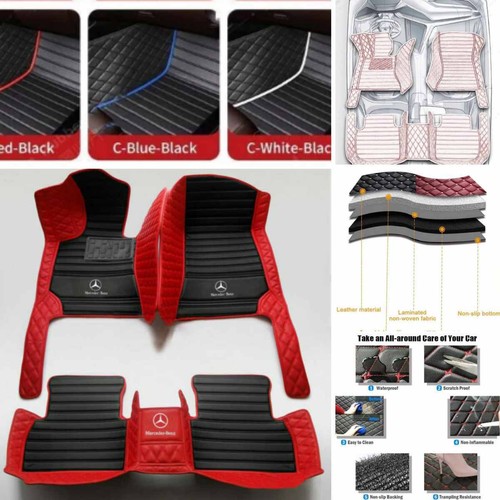 For Mercedes-Benz All Models Car Floor Mats Custom Anti-slip Carpets All Weather - Foto 35 di 41