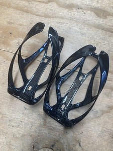Specialized S-Works Rib Cage III pair glossy carbon fiber water bottle cages