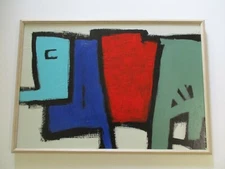 VINTAGE PAINTING CONTEMPORARY ABSTRACT EXPRESSIONISM NON OBJECTIVE MODERNIST POP