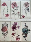6 X Flowers Temporary Body Arm Tattoo Sticker Half Sleeve Fake Waterproof US  — photo 1