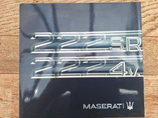 MASERATI 222 SR 222 4V 1993 BROCHURE 8 PAGES TEXTE Français ALLEMAND