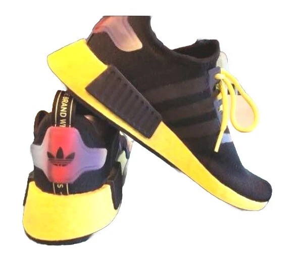 Taglia 6 Adidas NMD R1 nero polso giallo 2021