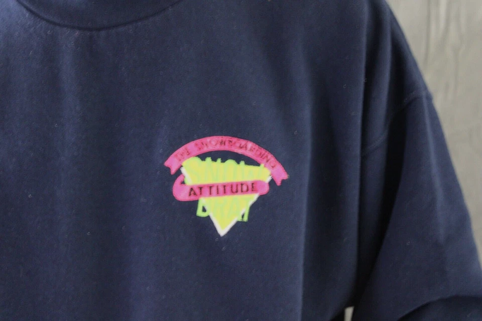 Vintage early Snowboard Sweater - The Snowbaord Attitude - Men's XL - Image 2 of 4