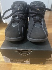 Toddler Nike Air Jordan TRUE FLIGHT TD Black / White Metallic Gold Size 7C