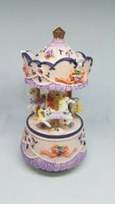 CARROUSEL DE LUXE BOÎTE À MUSIQUE CLASSIQUE MOTIF COURONNE