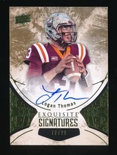 LOGAN THOMAS 2014 EXQUISITE COLLECTION SIGNATURE RC AUTO 70/99 ARIZONA CARDINALS