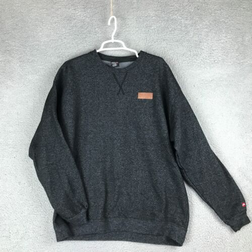 Outfitter Trading Co Mackinac Island dunkelgrau Langarm Strick Sweatshirt XL