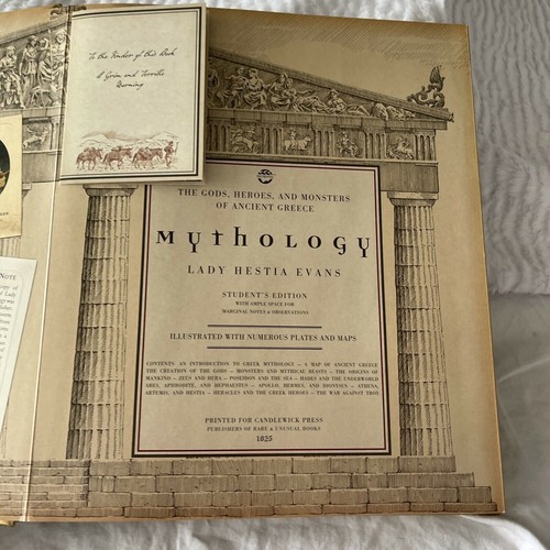 Mythology Hardcover Book By Lady Hestia Evans Illustrations & Knowledge Cards - Picture 4 of 7