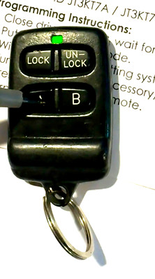 CHECKMATE 3 BUTTON REMOTE CAR STARTER ALARM KEYFOB TRANSMITTER JT3KT7A GREEN LED