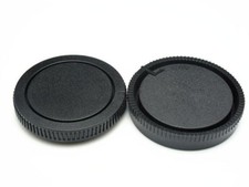 Image of Body And Rear Lens Caps For Sony A Mount / Minolta Mount UK Seller