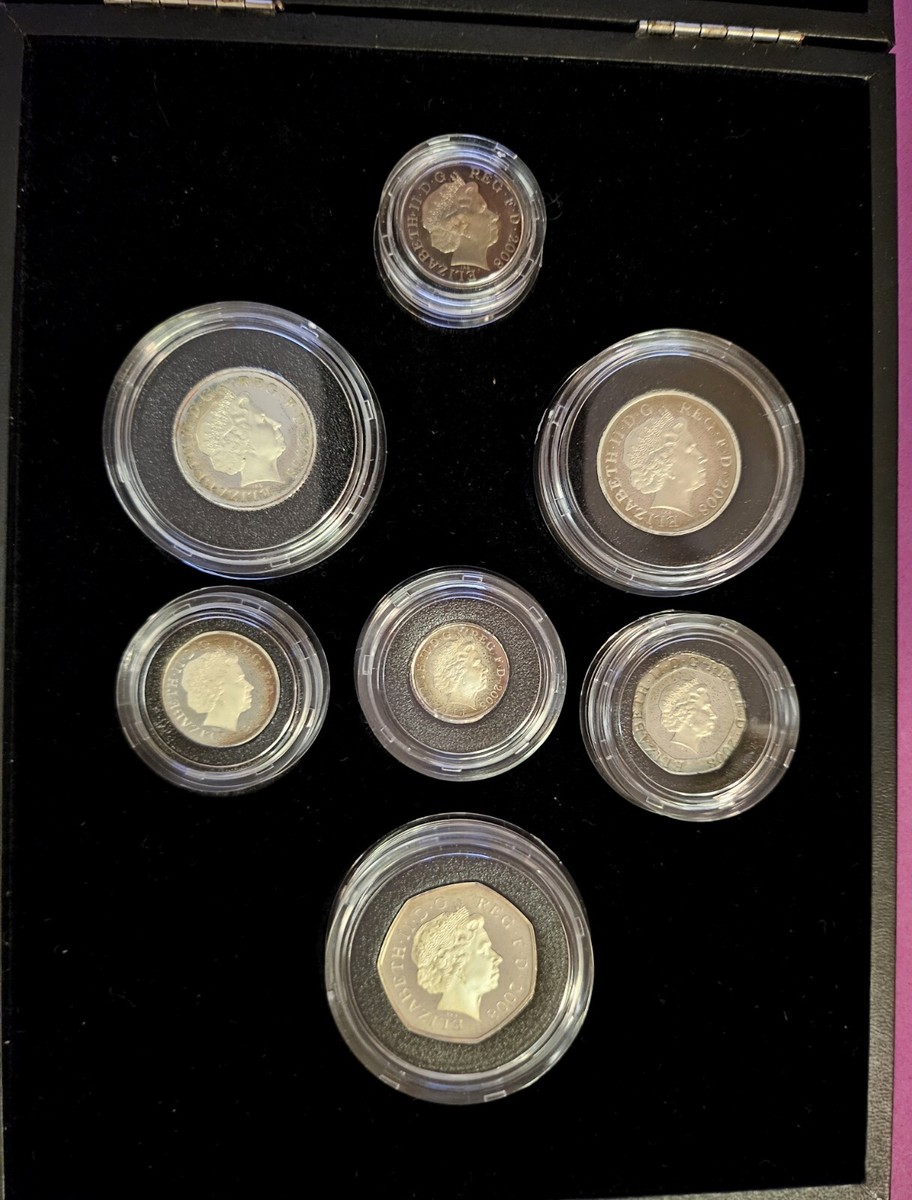 コレクション THE2008UK SilverProof Piedfort Four-Coin 2008 Silver Proof Piedfort Set - 4 coin set