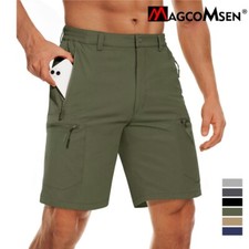 Men's Hiking Shorts Quick Dry 5 Zipper Ripstop Casual Travel Work Cargo Pants