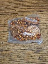 Gold Shock Top “Belgian White” Beads Party Necklace Mardi Gras NIP