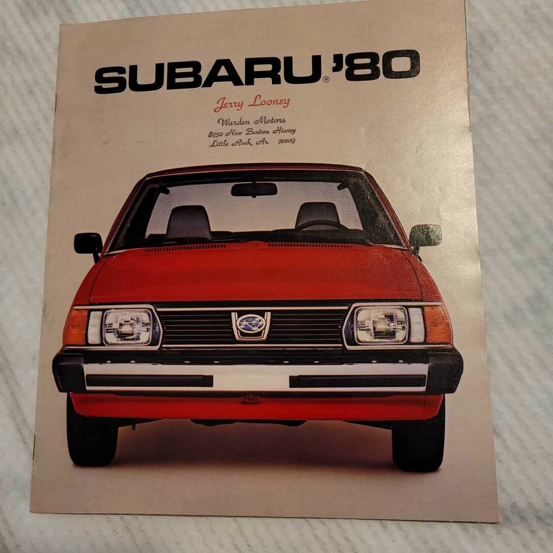 1980 Subaru Sales Brochure Catalog DL GL Sedan Hardtop Wagon 4WD