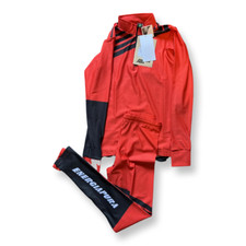 Energia Pura Tuta Nordic fatta a mano 2 pz Lycra rosso/nero - M