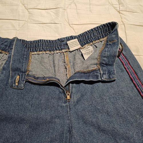 Vintage Looney Tunes Tweety Bird Denim Jean Skirt Skort Girls 7/8 - Picture 7 of 13
