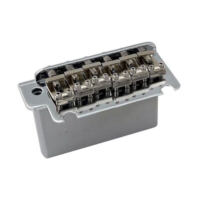 Hosco Fender Style 2 Punkt Synchron Tremolo System mit Stahlblock (Chrom)