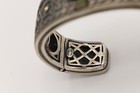 Old Roman Byzantine Cross Bangle Cuff Cross Bronze and Sterling Silver 925 — photo 4