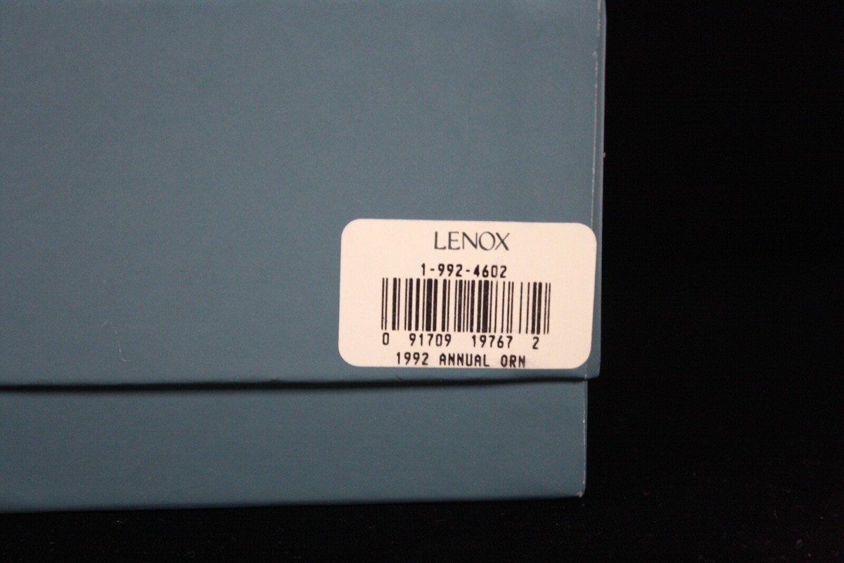 Lenox Annual Christmas Ornament Traditional Reflector Dated 1992