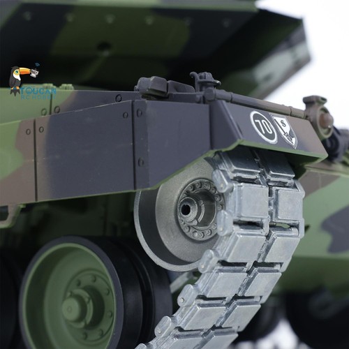 1:16 Henglong 7.0 Upgraded Leopard2A6 RC 3889 Tank W/ 360° Turret Barrel Recoil - Picture 11 of 12