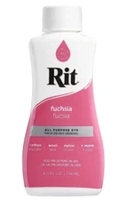 RIT ALL-PURPOSE LIQUID DYE 8 OZ FUCHSIA PINK NEW