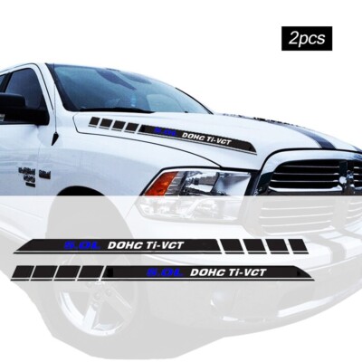5.0L DOHC Ti-VCT Hood Decals Emblem for Ford F150 Pickup Truck 2PCS Car Sticker