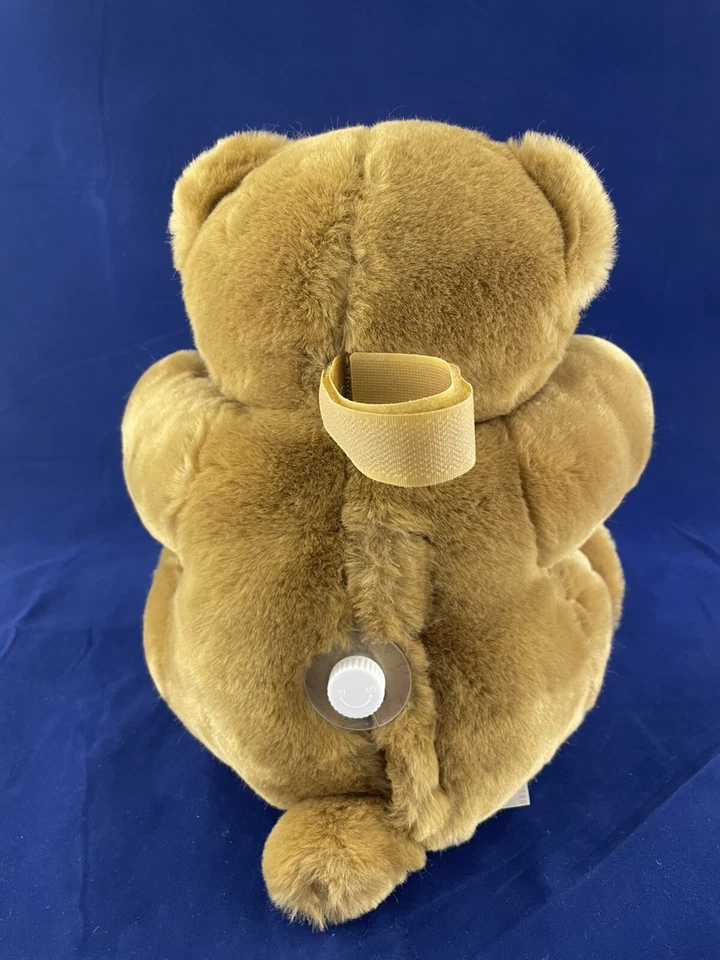 Vintage Dex Heartbeat Womb Sounds Heartbeat Brown Teddy Bear Works 10” Tall - Image 3 of 4