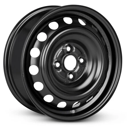New Wheel For 2012-2019 Toyota Prius C 15 Inch Black Steel Rim - Image 2 of 4
