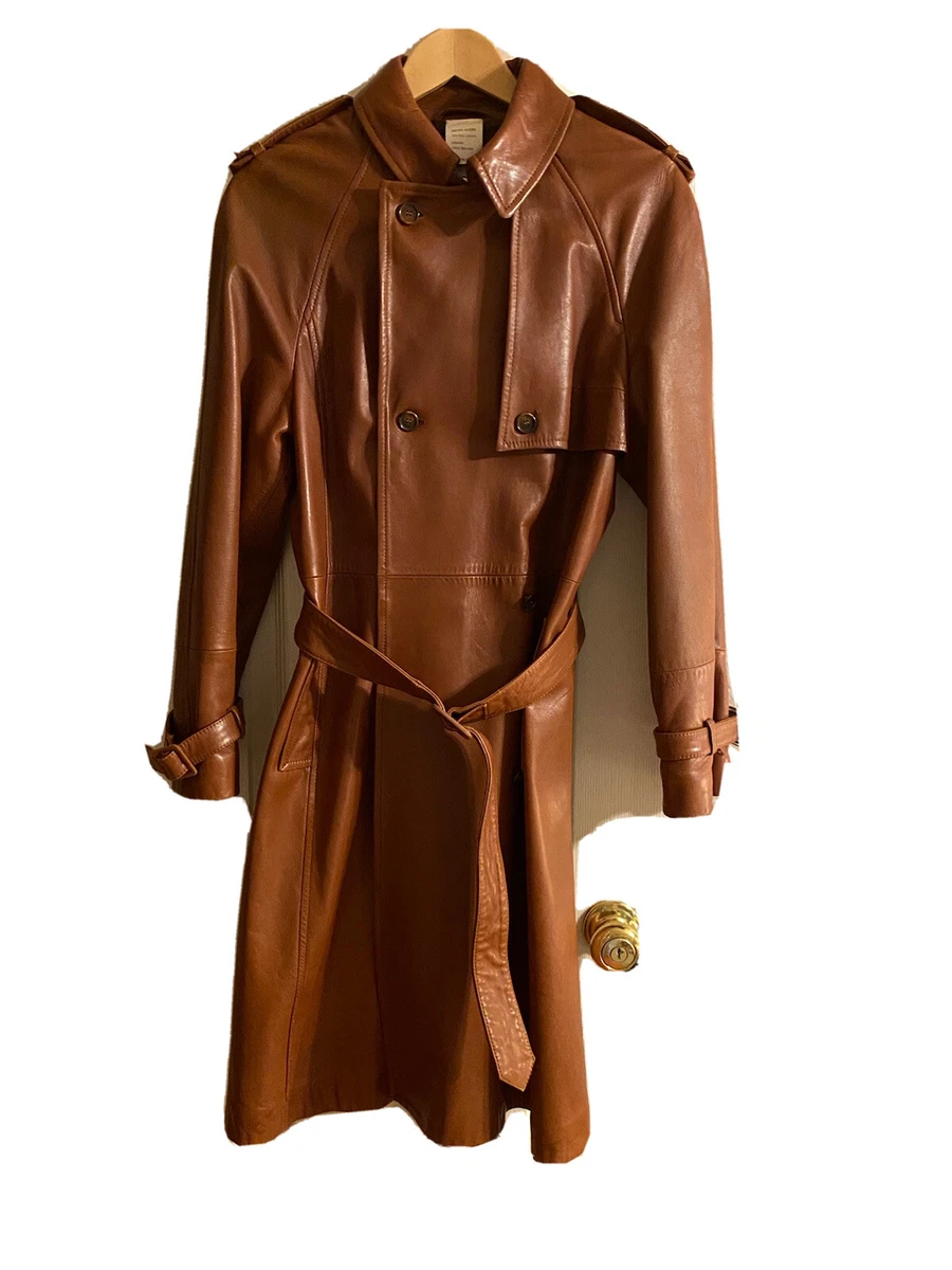 Dolce&Gabbana Leather Outer Shell Coats, Jackets & Vests Trench