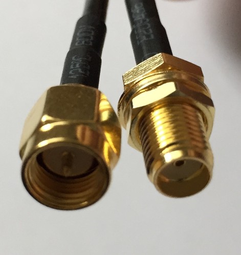Reverse SMA auf Stecker SMA 50cm Anschluss an Quansheng Boafeng ect Antennenbuchse - Bild 4 von 5