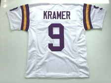 UNSIGNED CUSTOM Sewn Stitched Tommy Kramer White Jersey - M, L, XL, 2XL, 3XL