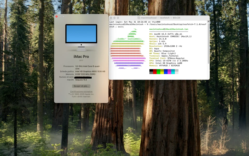 Hackintosh Apple iMac Pro MacOs Sequoia 15.1 Desktop Socket 1150. - Immagine 2 di 4