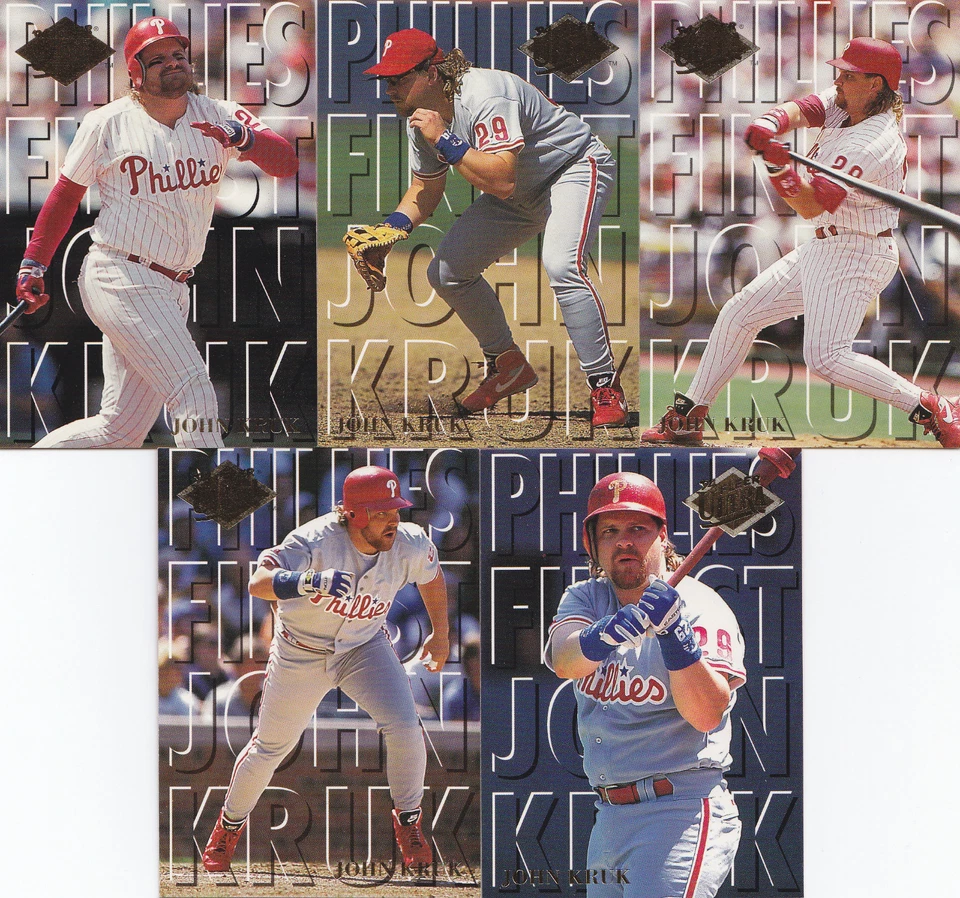 (25) Fleer Ultra Phillies Finest 1994 10 juegos de inserción de tarjetas serie 1 Foto 2 de 2