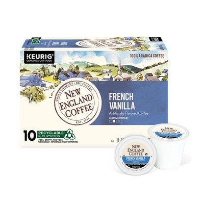 Single Serve Pods, French Vanilla Medium Roast 10 Count (Pack of 1)