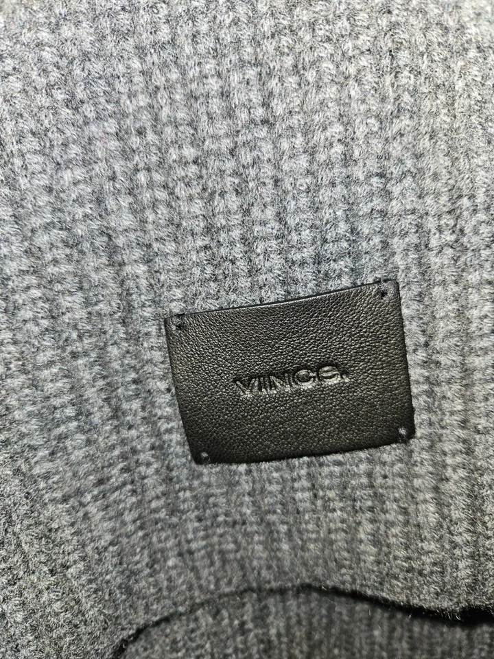 Bufanda Vince gris carbón 100 % cachemir nueva sin etiquetas Foto 3 de 4