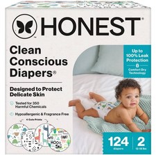 The Honest Company Clean Conscious Disposable Diapers - Four Print Pack- Size2